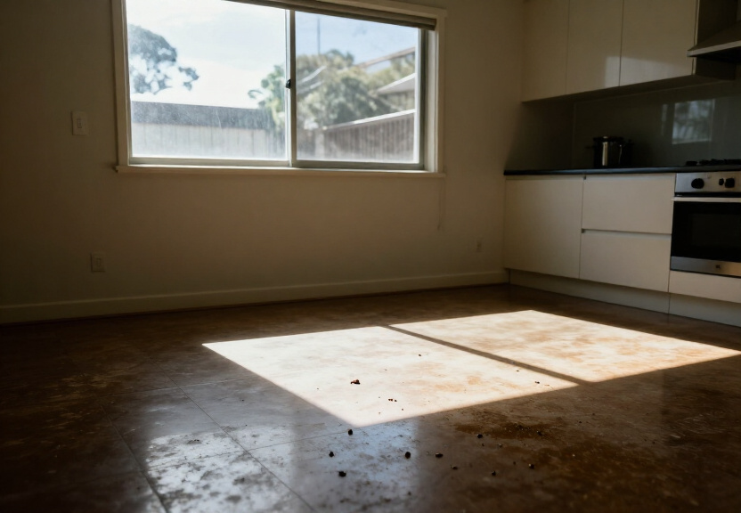 Cockroach infestation in a Tamarama kitchen before treatment